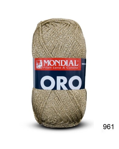 Ovillo de hilo brillante Oro 100 gr.