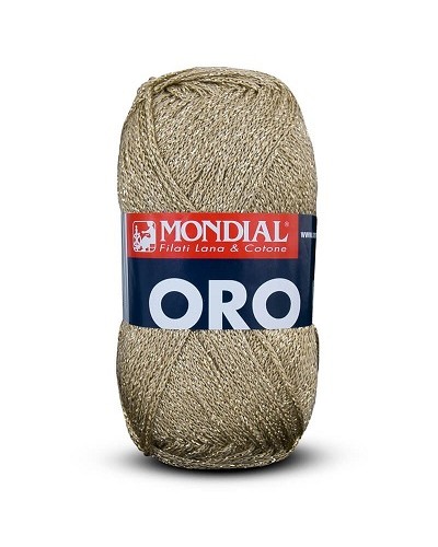 Ovillo de hilo brillante Oro 100 gr.