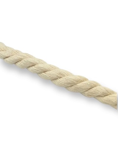 Cordón suave trenzado Natural 12mm Algodón