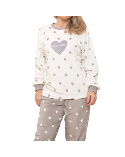 Pijama invierno mujer "Corazón"