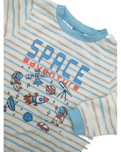 Pijama niño tundosado "Space"