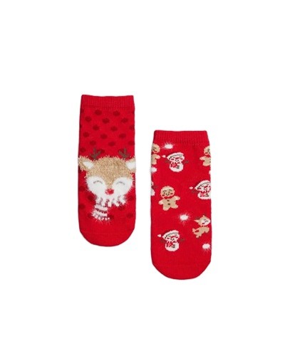 Calcetines Bebé Navidad Pack de 2