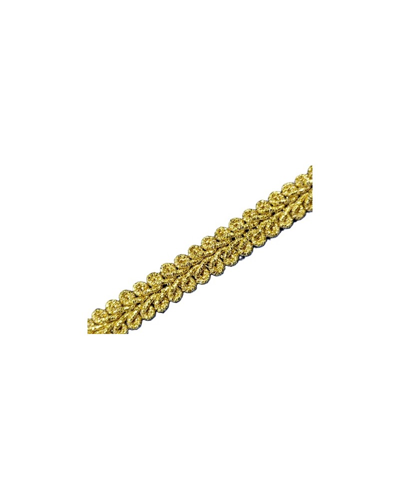 Trenza de pasamanería, color dorado (101), anchura 10 mm