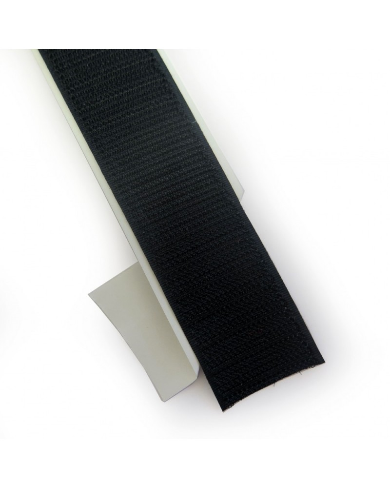 Velcro adhesivo 20 mm negro macho a metros - Recambios Mollet