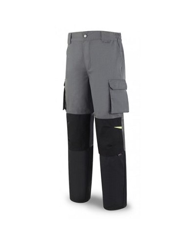 Pantalón sport  bicolor multibolsillos con refuerzo entrepierna 