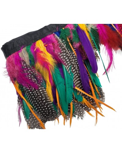 Plumas pintadas y de faisán