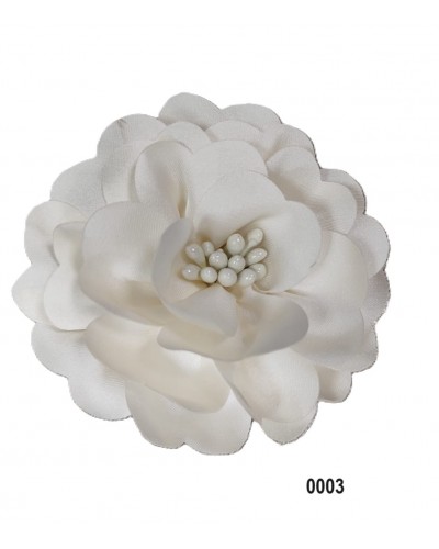 Broche flor satinada