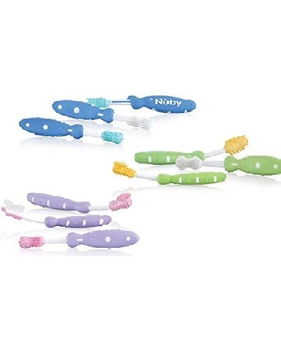 Juego de 3 cepillos de dientes bebé diferentes etapas 