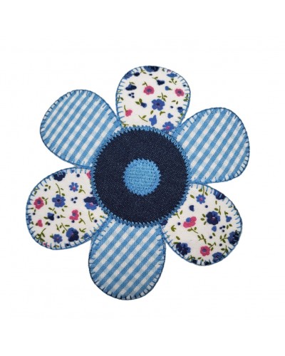 Pegatina termoadhesiva Flor Patchwork