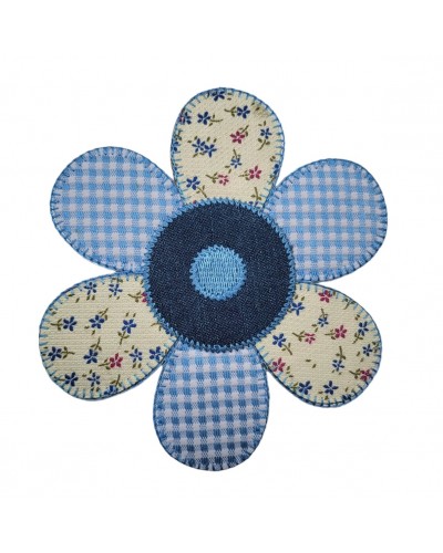 Pegatina termoadhesiva Flor Patchwork