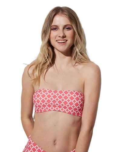 Bikini bandeau con opción de tirantes