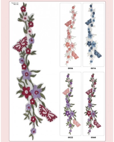 Pegatina Termoadhesiva guirnalda de flores