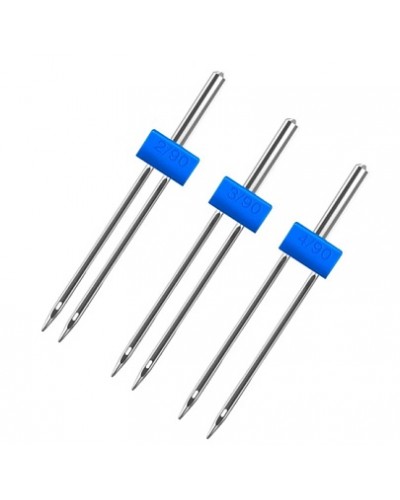 Pack 3 Agujas dobles 2, 3, 4mm