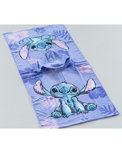 Poncho playa infantil Stitch