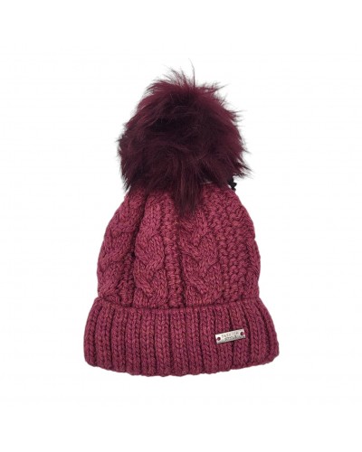 Gorro de mujer con pompón