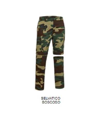 Pantalón multibolsillos desmontable con diseño de camuflaje semicintura elástica (Talla XXXL)