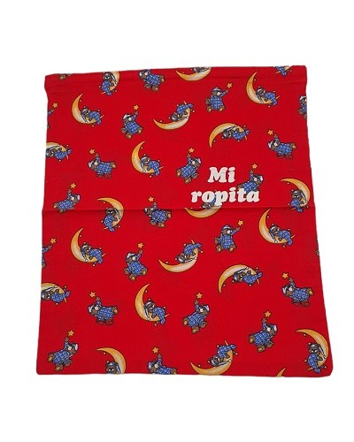 Bolsa de tela con cordón "Mi ropita"