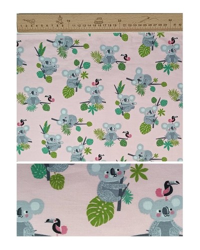 Popelín estampado "Koalas"