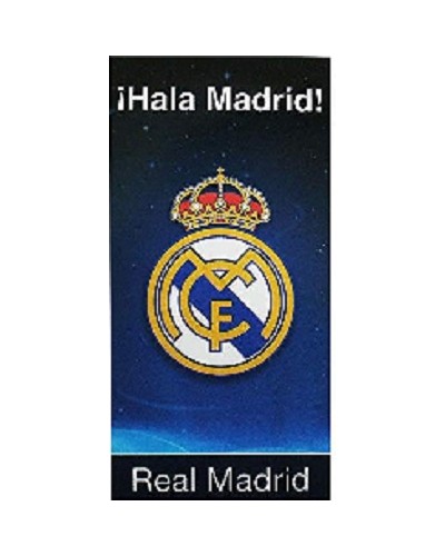 Toalla de playa Real Madrid  70 x 140 cm "Hala Madrid"  