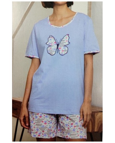 Pijama manga corta "Mariposa"