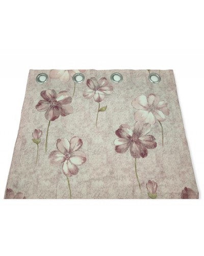 Pack 2 cortinas decorativas con ollaos "Rose"