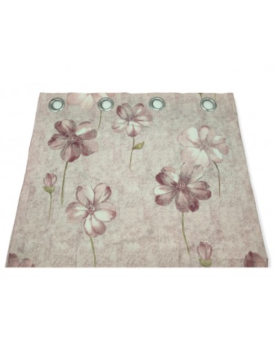 Pack 2 cortinas decorativas con ollaos "Rose"