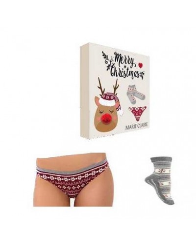 Pack Braga + Calcetines antideslizantes Navidad