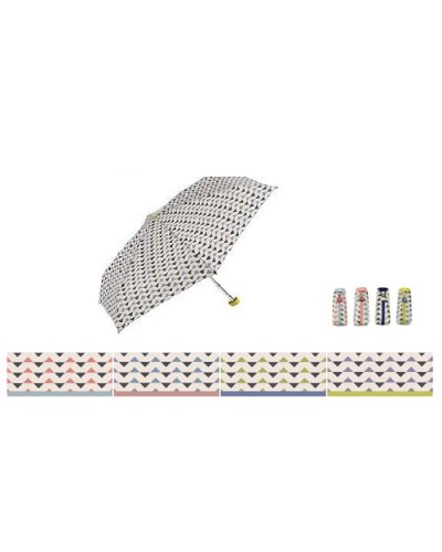 Paraguas plegable geométrico Salmón