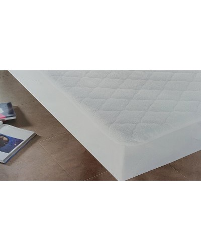 Protector acolchado rizo 105 cm impermeable transpirable