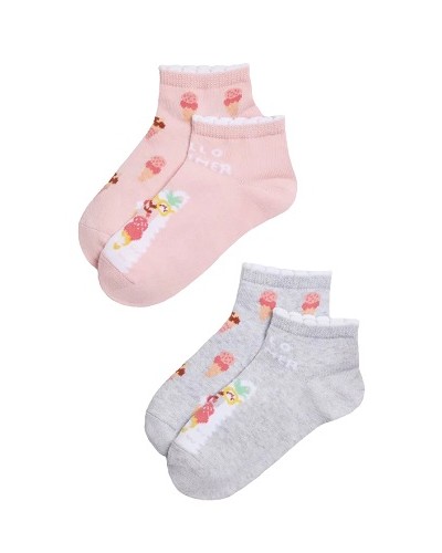 Pack 2 calcetines tobilleros estampados Summer